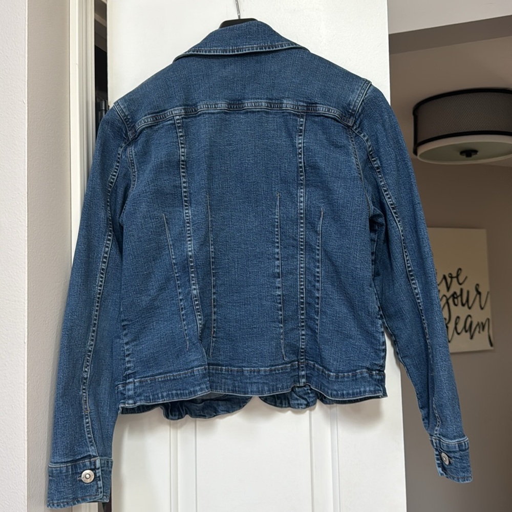 Christopher & Banks Blue Jean Jacket - Picture 3 of 3